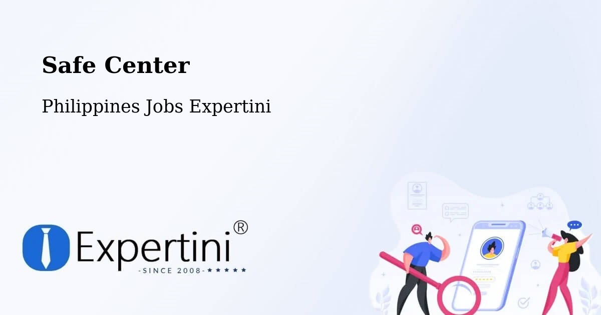 Safety Center – Sudipen - Philippines Jobs Expertini